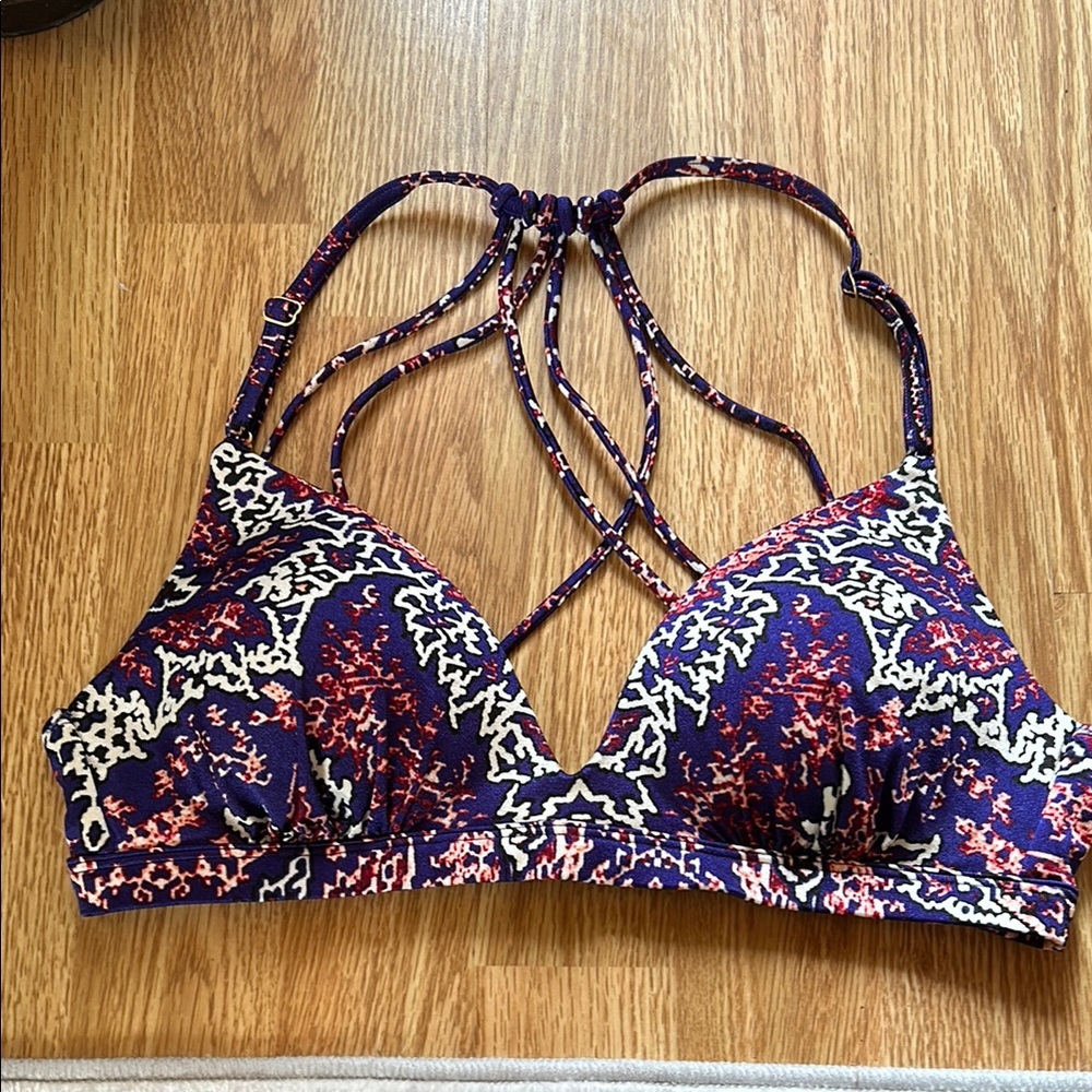 Athleta Multicolor Strappy Bikini Top